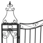 Black wrought iron garden gate 121x8x200 cm by vidaXL, garden gates - Ref: Foro24-363434, Price: 200,87 €, Discount: %