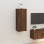 Mueble para TV de pared roble marrón 40x34,5x100 cm en Muebles TV | Comprar online en Foru.es