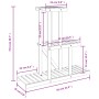 Soporte para flores de madera maciza abeto 81x25x75,5 cm de vidaXL, Soportes para macetas - Ref: Foro24-362872, Precio: 23,46...