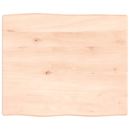 Tablero de mesa madera maciza roble borde natural 60x50x2 cm de vidaXL, Tableros para mesas - Ref: Foro24-363866, Precio: 37,...