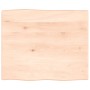 Tablero de mesa madera maciza roble borde natural 60x50x2 cm de vidaXL, Tableros para mesas - Ref: Foro24-363866, Precio: 37,...