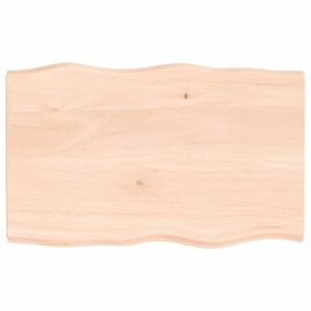 Tablero de mesa madera maciza borde natural 80x50x(2-4) cm de vidaXL, Tableros para mesas - Ref: Foro24-363876, Precio: 63,27...