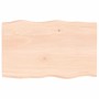 Tablero de mesa madera maciza borde natural 80x50x(2-4) cm de vidaXL, Tableros para mesas - Ref: Foro24-363876, Precio: 63,27...