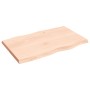 Tablero de mesa madera maciza borde natural 80x50x(2-4) cm de vidaXL, Tableros para mesas - Ref: Foro24-363876, Precio: 63,27...