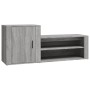 Mueble zapatero madera contrachapada gris Sonoma 130x35x54 cm en Zapateros y organizadores de calzado | Comprar online en Foru.e