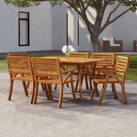 Mesa de jardín madera maciza de acacia 150x90x75 cm de vidaXL, Mesas de jardín - Ref: Foro24-363308, Precio: 260,88 €, Descue...