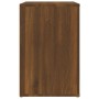 Mueble zapatero madera contrachapada roble marrón 130x35x54 cm en Zapateros y organizadores de calzado | Comprar online en Foru.