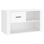 Mueble zapatero madera contrachapada blanco 80x35x45 cm en Zapateros y organizadores de calzado | Comprar online en Foru.es