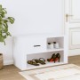 Mueble zapatero madera contrachapada blanco 80x35x45 cm en Zapateros y organizadores de calzado | Comprar online en Foru.es
