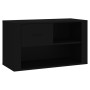 Mueble zapatero madera contrachapada negro 80x35x45 cm en Zapateros y organizadores de calzado | Comprar online en Foru.es