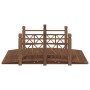Puente de jardín con barandillas madera de abeto 150x67x56cm de vidaXL, Puentes de jardín - Ref: Foro24-363360, Precio: 161,1...