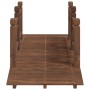 Puente de jardín con barandillas madera de abeto 150x67x56cm de vidaXL, Puentes de jardín - Ref: Foro24-363360, Precio: 161,1...