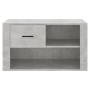 Mueble zapatero madera contrachapada gris hormigón 80x35x45 cm en Zapateros y organizadores de calzado | Comprar online en Foru.