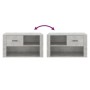 Mueble zapatero madera contrachapada gris hormigón 80x35x45 cm en Zapateros y organizadores de calzado | Comprar online en Foru.