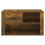 Mueble zapatero madera contrachapada roble ahumado 80x35x45 cm en Zapateros y organizadores de calzado | Comprar online en Foru.