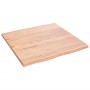 Tablero mesa madera tratada roble borde natural 60x60x2 cm de vidaXL, Tableros para mesas - Ref: Foro24-363935, Precio: 63,23...