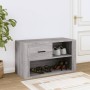 Mueble zapatero de madera contrachapada gris Sonoma 80x35x45 cm en Zapateros y organizadores de calzado | Comprar online en Foru