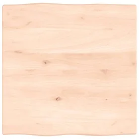 Tablero de mesa madera maciza roble borde natural 60x60x2 cm de vidaXL, Tableros para mesas - Ref: Foro24-363869, Precio: 37,...