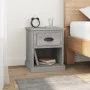 Mesitas de noche 2 uds madera contrachapada gris 39x39x47,5 cm de vidaXL, Mesitas de noche - Ref: Foro24-816141, Precio: 56,9...