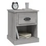 Mesitas de noche 2 uds madera contrachapada gris 39x39x47,5 cm de vidaXL, Mesitas de noche - Ref: Foro24-816141, Precio: 56,9...