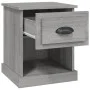 Mesitas de noche 2 uds madera contrachapada gris 39x39x47,5 cm de vidaXL, Mesitas de noche - Ref: Foro24-816141, Precio: 56,9...