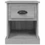 Mesitas de noche 2 uds madera contrachapada gris 39x39x47,5 cm de vidaXL, Mesitas de noche - Ref: Foro24-816141, Precio: 56,9...