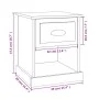 Mesitas de noche 2 uds madera contrachapada gris 39x39x47,5 cm de vidaXL, Mesitas de noche - Ref: Foro24-816141, Precio: 56,9...