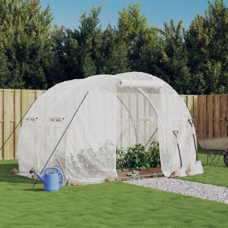 Invernadero con estructura de acero blanco 6 m² 3x2x2 m de vidaXL, Invernaderos - Ref: Foro24-364079, Precio: 116,96 €, Descu...