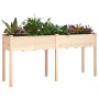 Jardinera con forro madera maciza de abeto 161x45x76 cm de vidaXL, Maceteros y jardineras - Ref: Foro24-364236, Precio: 118,9...
