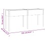 Jardinera con forro madera maciza de abeto 161x45x76 cm de vidaXL, Maceteros y jardineras - Ref: Foro24-364236, Precio: 118,9...