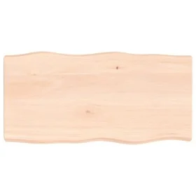 Solid wood table top natural edge 100x50x(2-6) cm by vidaXL, Table tops - Ref: Foro24-363886, Price: 56,39 €, Discount: %