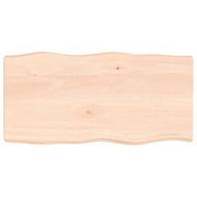 Tablero de mesa madera maciza borde natural 100x50x(2-6) cm de vidaXL, Tableros para mesas - Ref: Foro24-363886, Precio: 56,8...