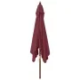 Sombrilla de jardín poste de madera rojo burdeos 300x300x273 cm de vidaXL, Sombrillas - Ref: Foro24-363195, Precio: 82,05 €, ...