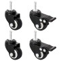Ruedas para macetero 4 uds hierro negro 8x3,5x8 cm de vidaXL, Maceteros y jardineras - Ref: Foro24-364281, Precio: 12,25 €, D...