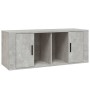 Mueble para TV contrachapada gris hormigón 100x35x40 cm en Muebles TV | Comprar online en Foru.es