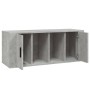 Mueble para TV contrachapada gris hormigón 100x35x40 cm en Muebles TV | Comprar online en Foru.es