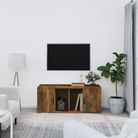 Mueble para TV madera contrachapada roble ahumado 100x35x40 cm en Muebles TV | Comprar online en Foru.es