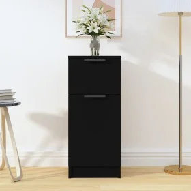 Black plywood sideboard 30x30x70 cm by vidaXL, Sideboards - Ref: Foro24-811117, Price: 56,08 €, Discount: %