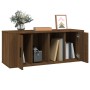 Mueble TV madera contrachapada color marrón roble 100x35x40 cm en Muebles TV | Comprar online en Foru.es
