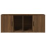 Mueble TV madera contrachapada color marrón roble 100x35x40 cm en Muebles TV | Comprar online en Foru.es