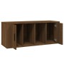 Mueble TV madera contrachapada color marrón roble 100x35x40 cm en Muebles TV | Comprar online en Foru.es