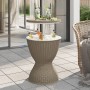 Mesa nevera 3 en 1 polipropileno marrón claro de vidaXL, Mesas de jardín - Ref: Foro24-364158, Precio: 147,41 €, Descuento: %