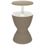 Mesa nevera 3 en 1 polipropileno marrón claro de vidaXL, Mesas de jardín - Ref: Foro24-364158, Precio: 147,41 €, Descuento: %