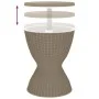 Mesa nevera 3 en 1 polipropileno marrón claro de vidaXL, Mesas de jardín - Ref: Foro24-364158, Precio: 144,44 €, Descuento: %