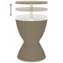 Mesa nevera 3 en 1 polipropileno marrón claro de vidaXL, Mesas de jardín - Ref: Foro24-364158, Precio: 147,41 €, Descuento: %