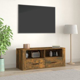 Mueble para TV madera contrachapada roble ahumado 100x35x40 cm en Muebles TV | Comprar online en Foru.es