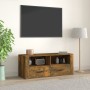 Mueble para TV madera contrachapada roble ahumado 100x35x40 cm en Muebles TV | Comprar online en Foru.es
