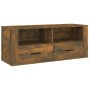 Mueble para TV madera contrachapada roble ahumado 100x35x40 cm en Muebles TV | Comprar online en Foru.es