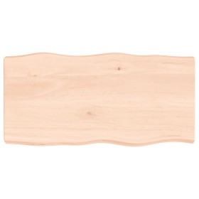 Tablero de mesa madera maciza borde natural 80x40x(2-6) cm de vidaXL, Tableros para mesas - Ref: Foro24-363874, Precio: 62,58...