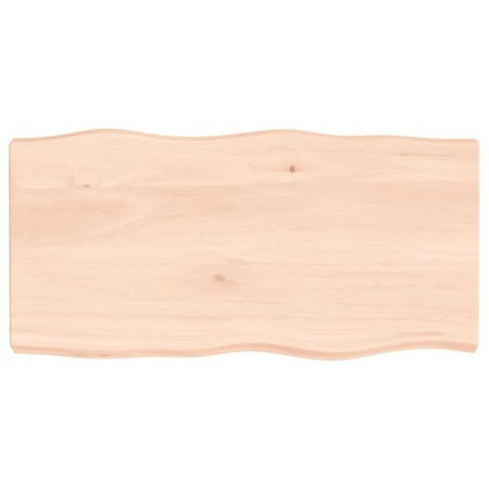 Tablero de mesa madera maciza borde natural 80x40x(2-6) cm de vidaXL, Tableros para mesas - Ref: Foro24-363874, Precio: 62,58...